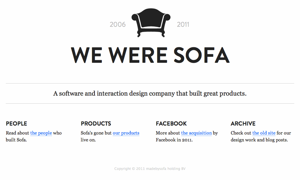 We Were Sofa